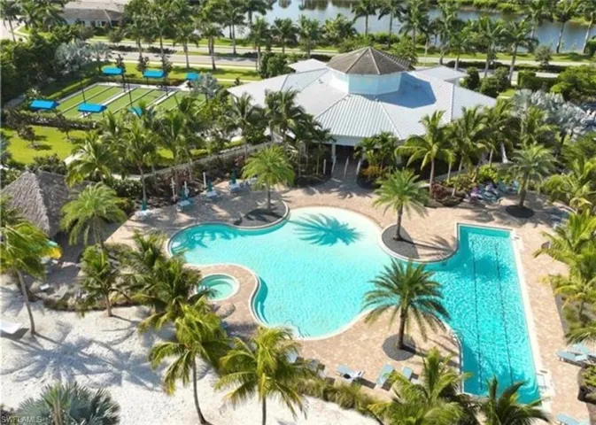 Resort pool, clubhouse