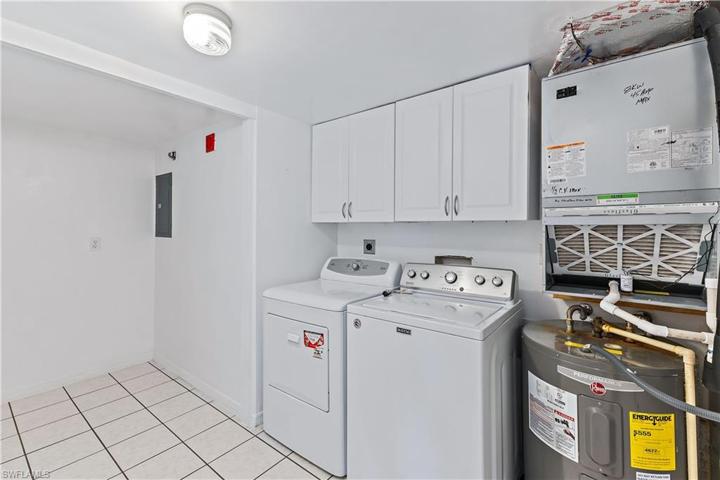 Laundry / Utility room washer, dryer, HVAC