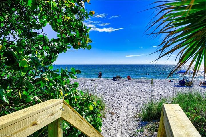 Naples typical Gulf of Mexico beach access