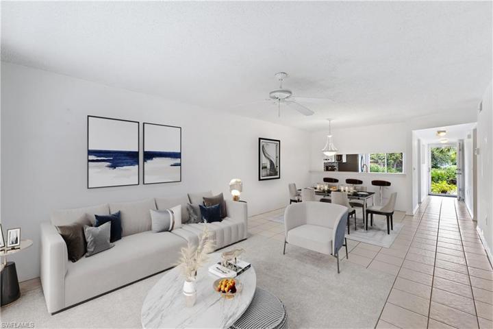 Living & Dining room with virtual staging 2