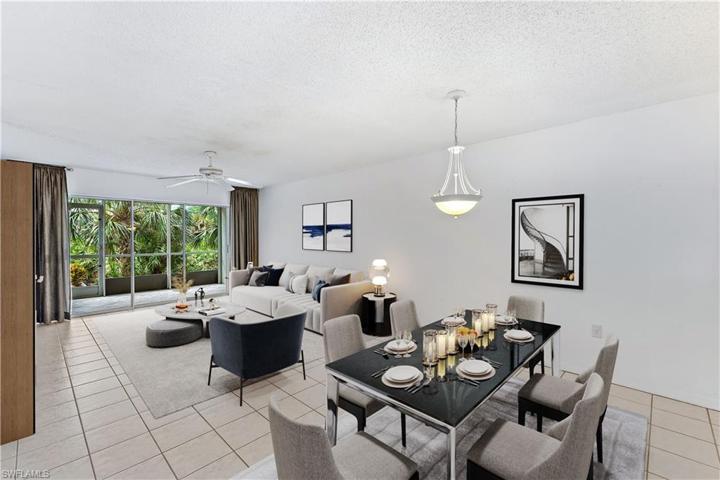 Living & dining room, with virtual staging 1