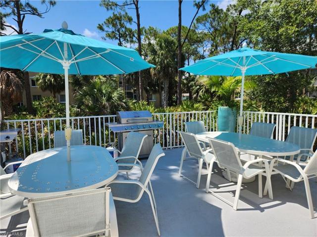 Clubhouse patio tables, chairs & grills 2