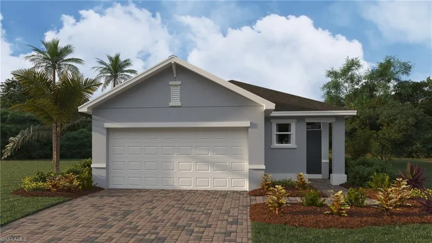 Ranch-style home with a garage