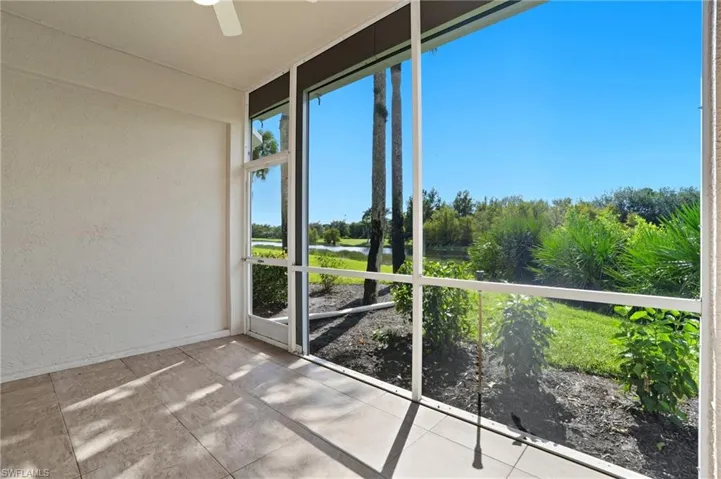 West facing golf course view