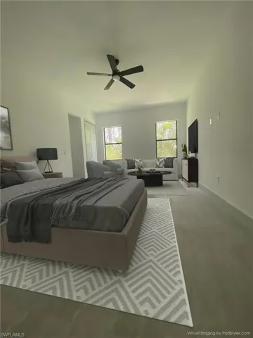 Virtually Staged-Studio Apartment Living/Dining