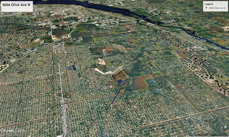Aerial overview of property's location