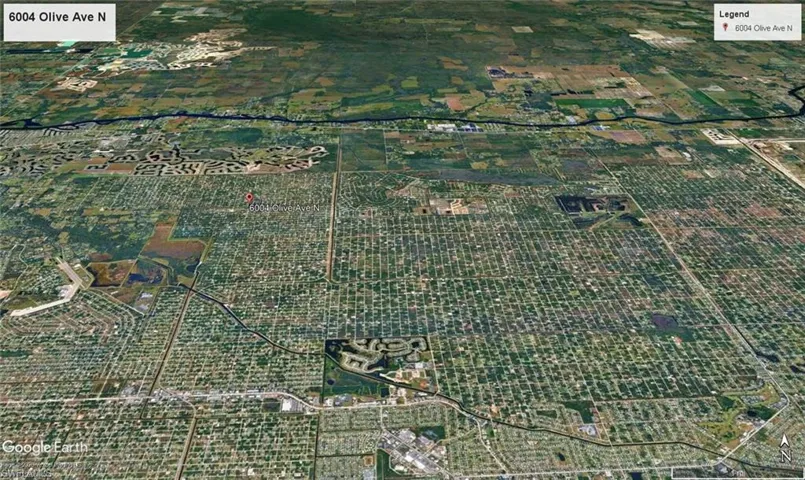 Aerial view of property's location