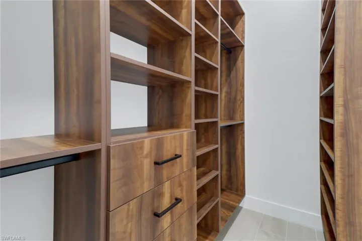 Her walk in closet