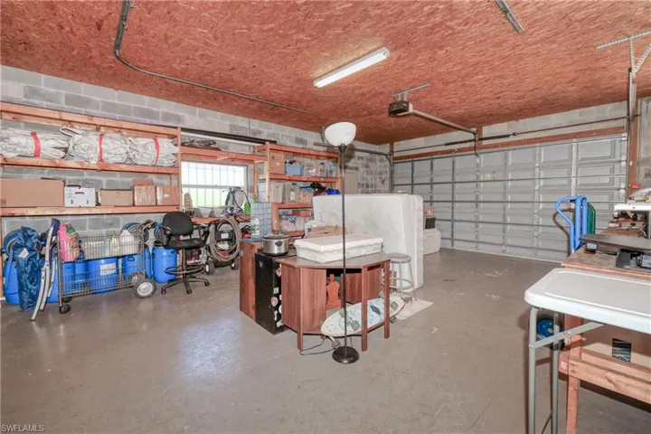Garage with double garage doors