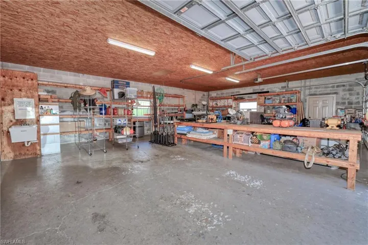 Air Conditioned Workshop/Garage has a 1/2 bath