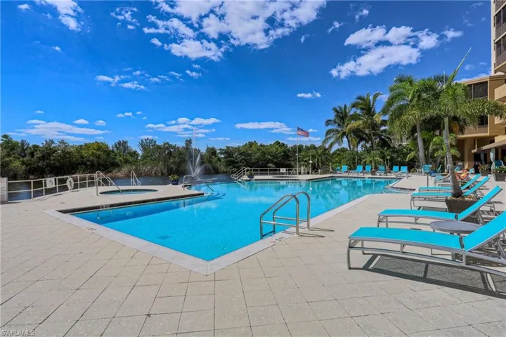 View of pool with a patio area