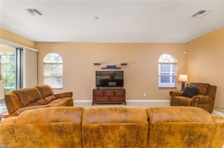 View of living room from the kitchen