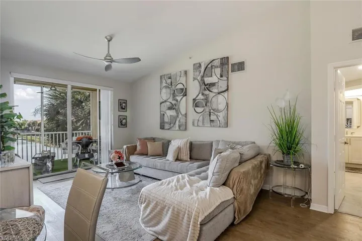 Light filled with balcony overlooking lake. Gorgeous views!