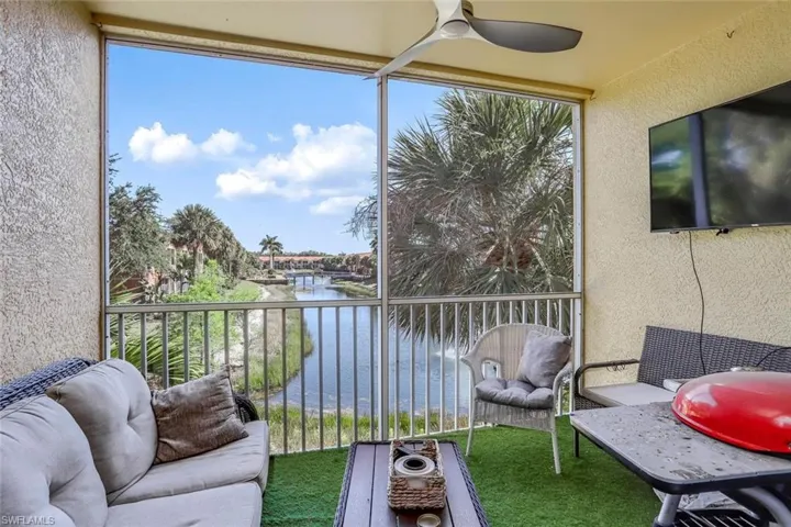Balcony with inviting views and added enjoyment.