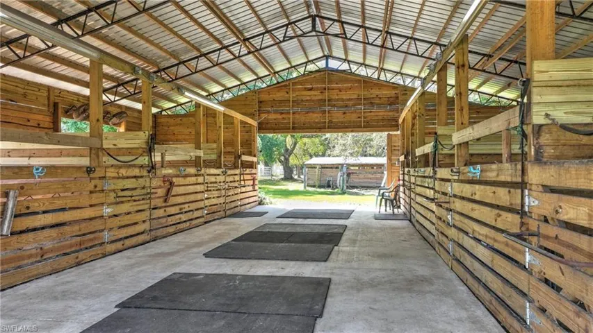 Main Barn with lights and fans