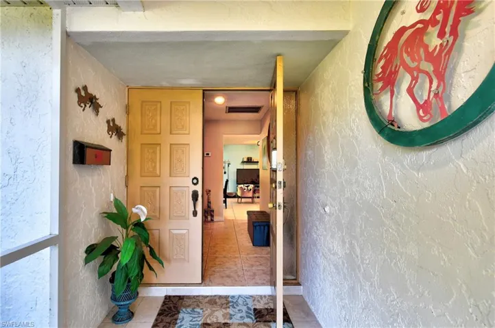 Screened entry