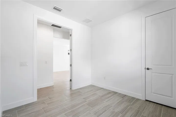 Interior of completed home