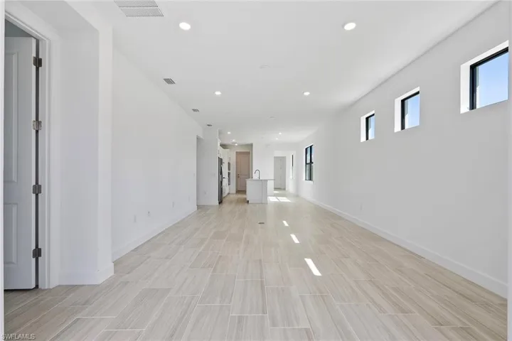 Interior of completed home