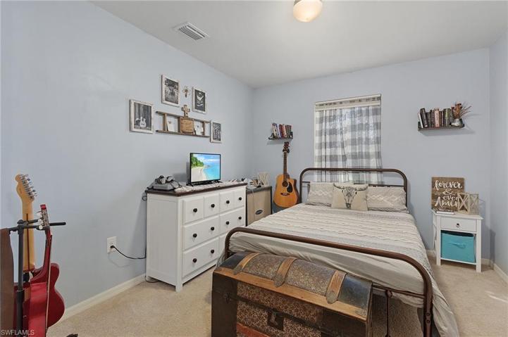 "Flex" Room, used as a bedroom Has French Doors
