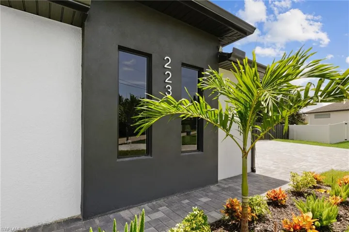 View of home's exterior with a patio