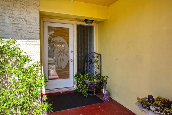 View of exterior entry