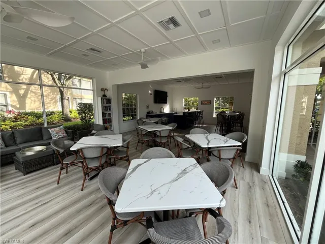 Newly Renovated Gathering Room with plenty of Light.