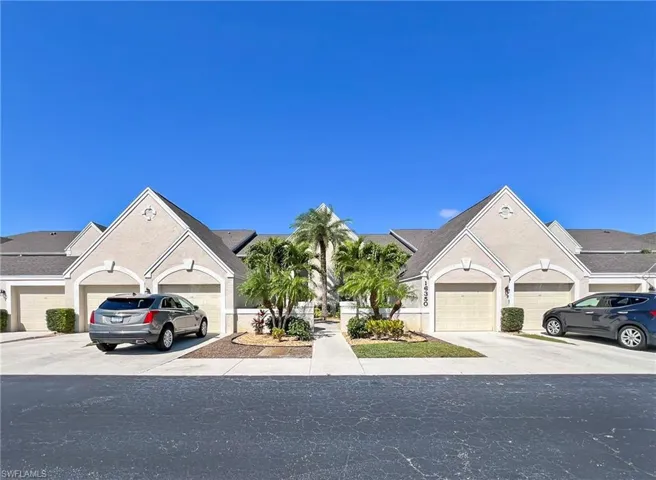 Notice garages with private driveways.