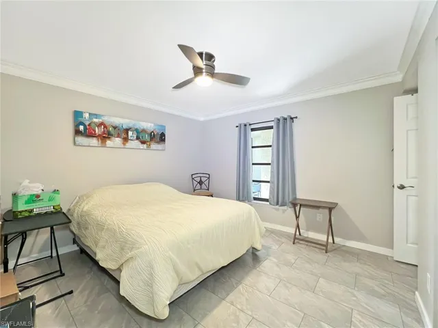 Second bedroom with private hall entry and large closet