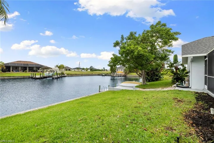 Water view featuring a boat dock