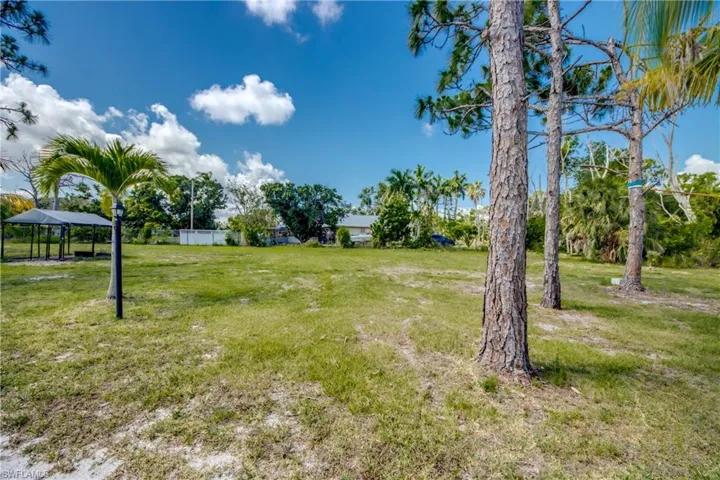 View of yard featuring a gazebo