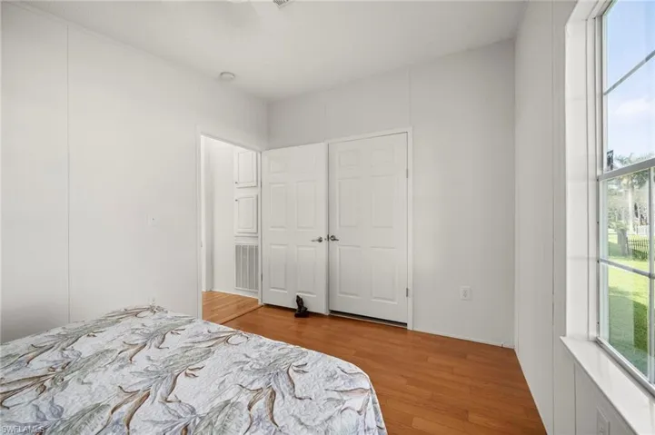 Bedroom featuring light wood-type flooring