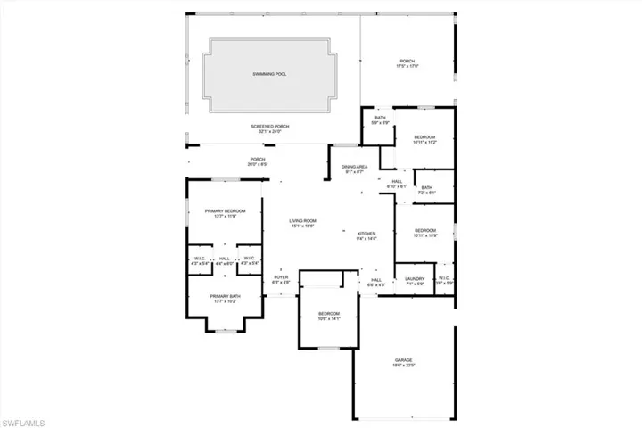 View of room layout