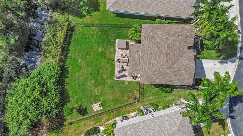 View from above of property