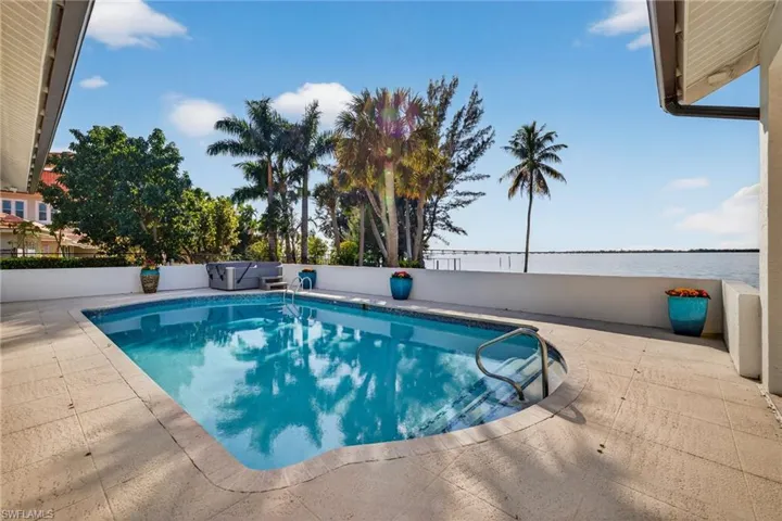 View of pool