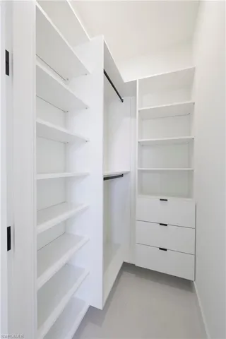 View of spacious closet