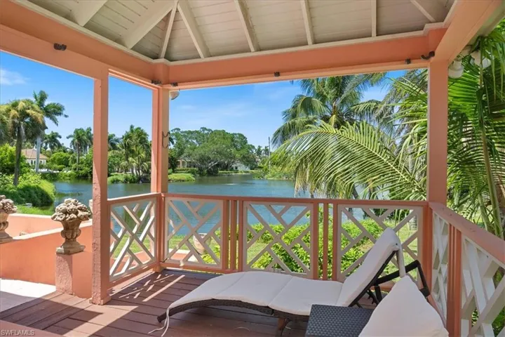 Deck with a water view