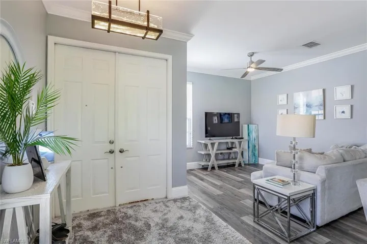 Front entrance with additional living space