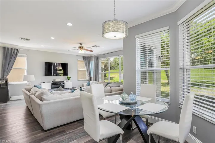 Breakfast nook into living area