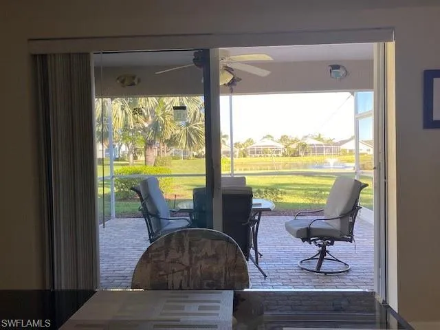 View from Dinig room to Lanai