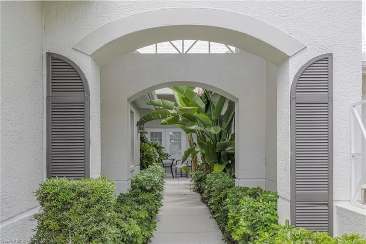 Gorgeous private courtyard entrance