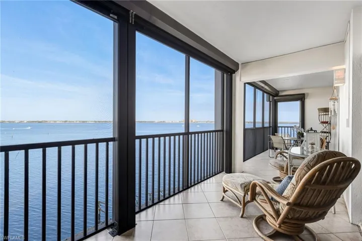 Balconies in every room