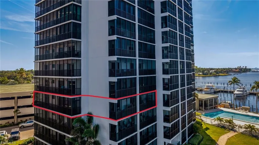 Expansive wrap around balconies