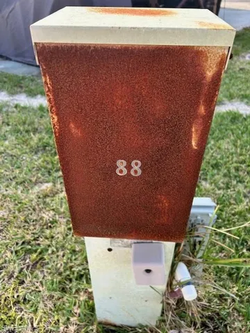 Electric box needs repair.