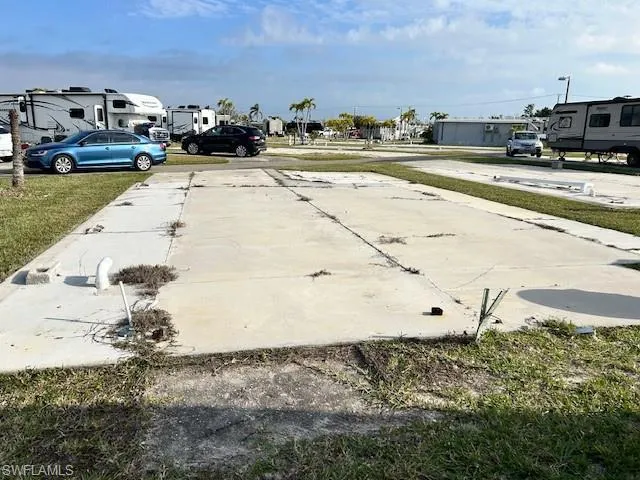 View from the rear of the lot