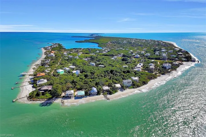 Aerial view of expansive coastline