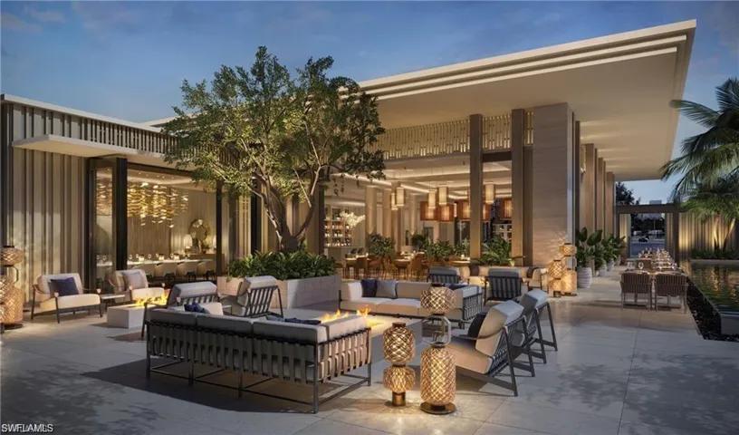 Exclusive Dining Club within Epique - the out door lounge area of the club
