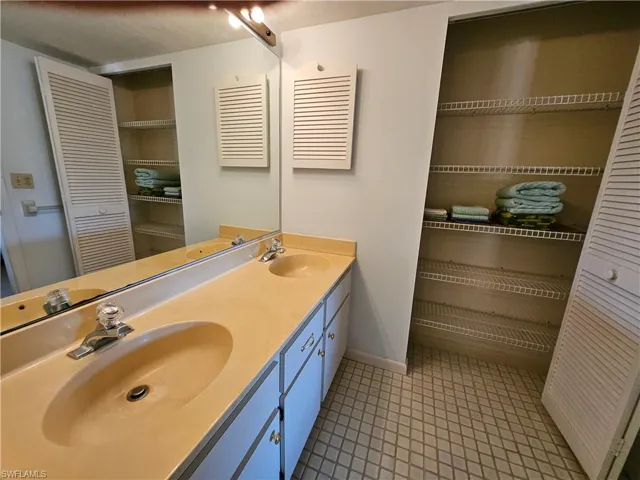 Bathroom featuring vanity
