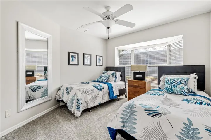 Kids and grandkids will love this light filled guest room