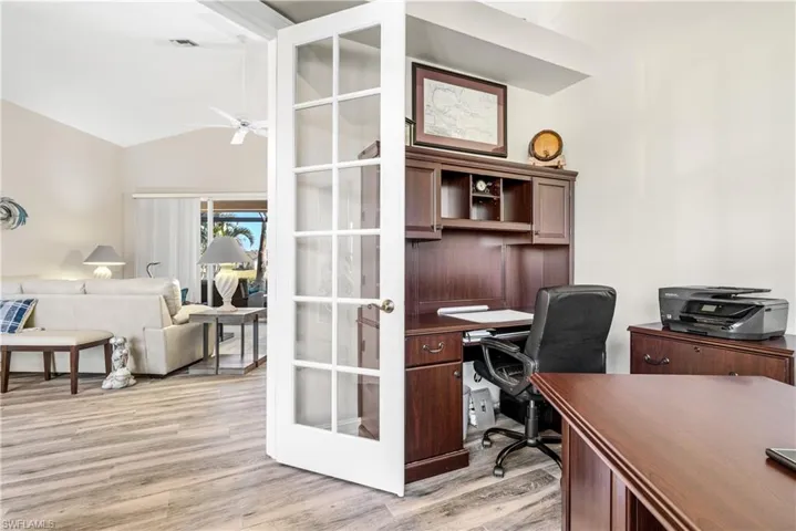 Den has room for two and is light and bright