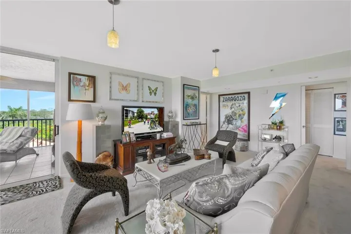 Living room with carpet